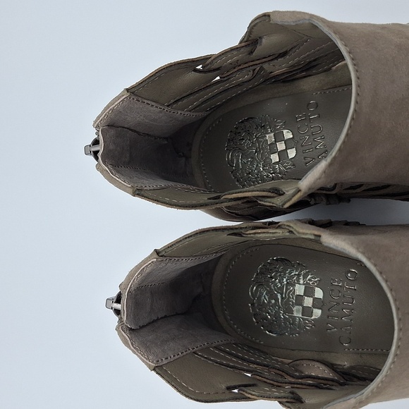 NIB VINCE CAMUTO Prestetta Bootie - Foxy True Suede, Taupe - Picture 14 of 16